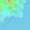 Topografische kaart S’Argamassa, hoogte, reliëf