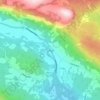 Topografische kaart Ullsåk, hoogte, reliëf