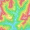 Topografische kaart Turano, hoogte, reliëf