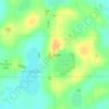 Topografische kaart St. Leon, hoogte, reliëf