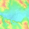 Topografische kaart Le Joncas, hoogte, reliëf