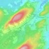 Topografische kaart Ytre Kjelhus, hoogte, reliëf
