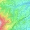 Topografische kaart Ornano Grande, hoogte, reliëf
