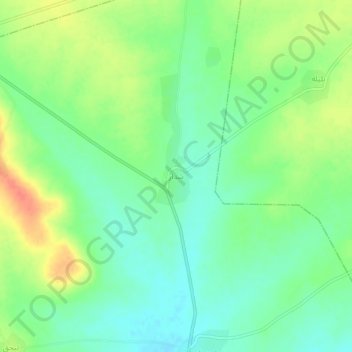 Topografische kaart Shadar, hoogte, reliëf