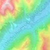 Topografische kaart Stauden, hoogte, reliëf