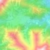 Topografische kaart Gröben, hoogte, reliëf