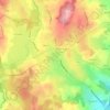 Topografische kaart Craponne-sur-Arzon, hoogte, reliëf