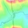 Topografische kaart Kunjirap-Pass, hoogte, reliëf