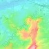 Topografische kaart Nanteuil, hoogte, reliëf