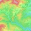 Topografische kaart La Croizille, hoogte, reliëf