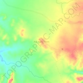 Topografische kaart Adi aba ri'isom, hoogte, reliëf