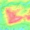 Topografische kaart Harelaw, hoogte, reliëf