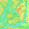 Topografische kaart Burbai, hoogte, reliëf