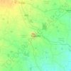 Topografische kaart Nalgonda, hoogte, reliëf