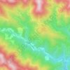 Topografische kaart Le Monteil, hoogte, reliëf