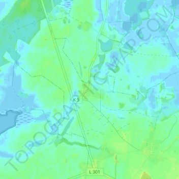 Topografische kaart Silenz, hoogte, reliëf