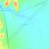 Topografische kaart Catavi Kkollu, hoogte, reliëf