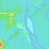 Topografische kaart Kikori, hoogte, reliëf