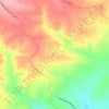 Topografische kaart Vallejos del Cocón, hoogte, reliëf
