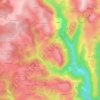Topografische kaart Le Dat, hoogte, reliëf