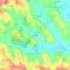 Topografische kaart Merceana, hoogte, reliëf