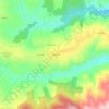 Topografische kaart Progo, hoogte, reliëf