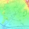 Topografische kaart El Bebedero, hoogte, reliëf