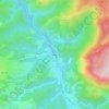 Topografische kaart Atallo, hoogte, reliëf