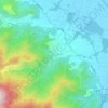 Topografische kaart Colle di Compito, hoogte, reliëf