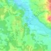 Topografische kaart Le Pinier, hoogte, reliëf