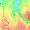 Topografische kaart Angreau, hoogte, reliëf