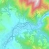 Topografische kaart Pianacce, hoogte, reliëf