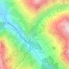 Topografische kaart Les Prés, hoogte, reliëf