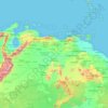 Topografische kaart Venezuela, hoogte, reliëf