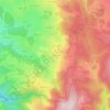 Topografische kaart Recolles, hoogte, reliëf