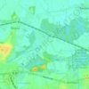 Topografische kaart Le Préolan, hoogte, reliëf