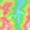 Topografische kaart Luentein, hoogte, reliëf