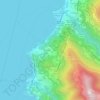 Topografische kaart Regoledo, hoogte, reliëf