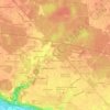 Topografische kaart Les Patouilleries, hoogte, reliëf