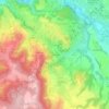 Topografische kaart La Dartamas, hoogte, reliëf