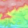 Topografische kaart Rabis, hoogte, reliëf