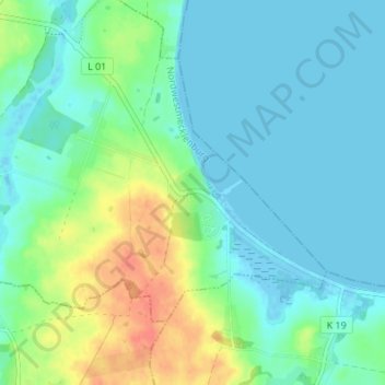 Topografische kaart Wohlenberg, hoogte, reliëf