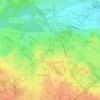 Topografische kaart Ménespey, hoogte, reliëf