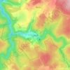 Topografische kaart Lesse, hoogte, reliëf