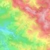 Topografische kaart Masvaudier, hoogte, reliëf