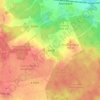 Topografische kaart Leulitz, hoogte, reliëf