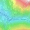 Topografische kaart La Buffaz, hoogte, reliëf