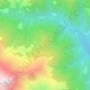Topografische kaart Poggio le Rosette, hoogte, reliëf