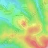 Topografische kaart Rocher de Dabo, hoogte, reliëf