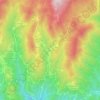 Topografische kaart Valpiana, hoogte, reliëf